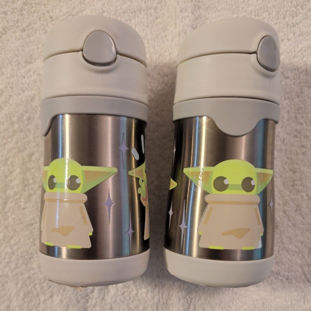 The Child Grogu Star Wars The Mandalorian  Thermos 12 Oz Bottles (Set of 2)